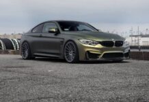 Золотой BMW M4 в исполнении Zito Wheels